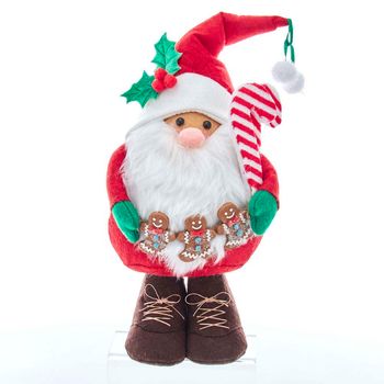 Papai Noel Gingerbread em Poliester